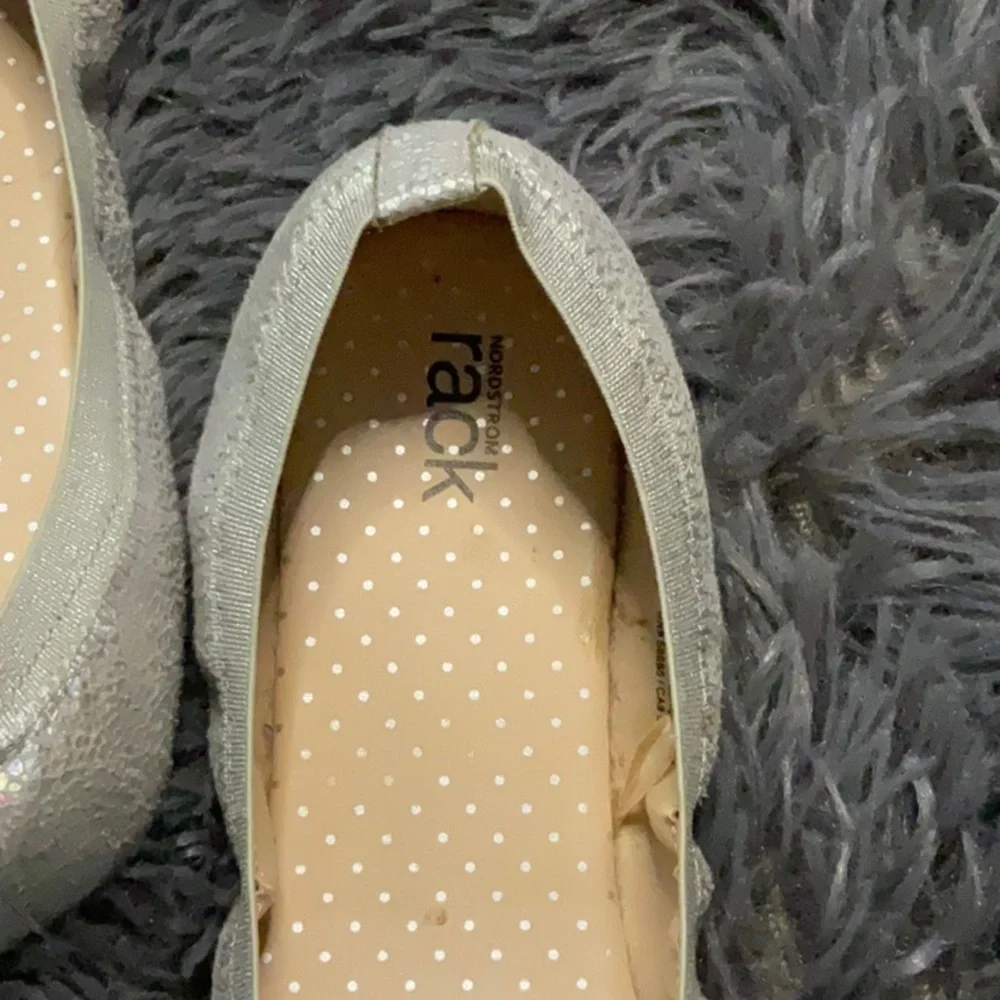 Nordstrom Rack Kids Remma Shimmer Ballet Flats NEW!